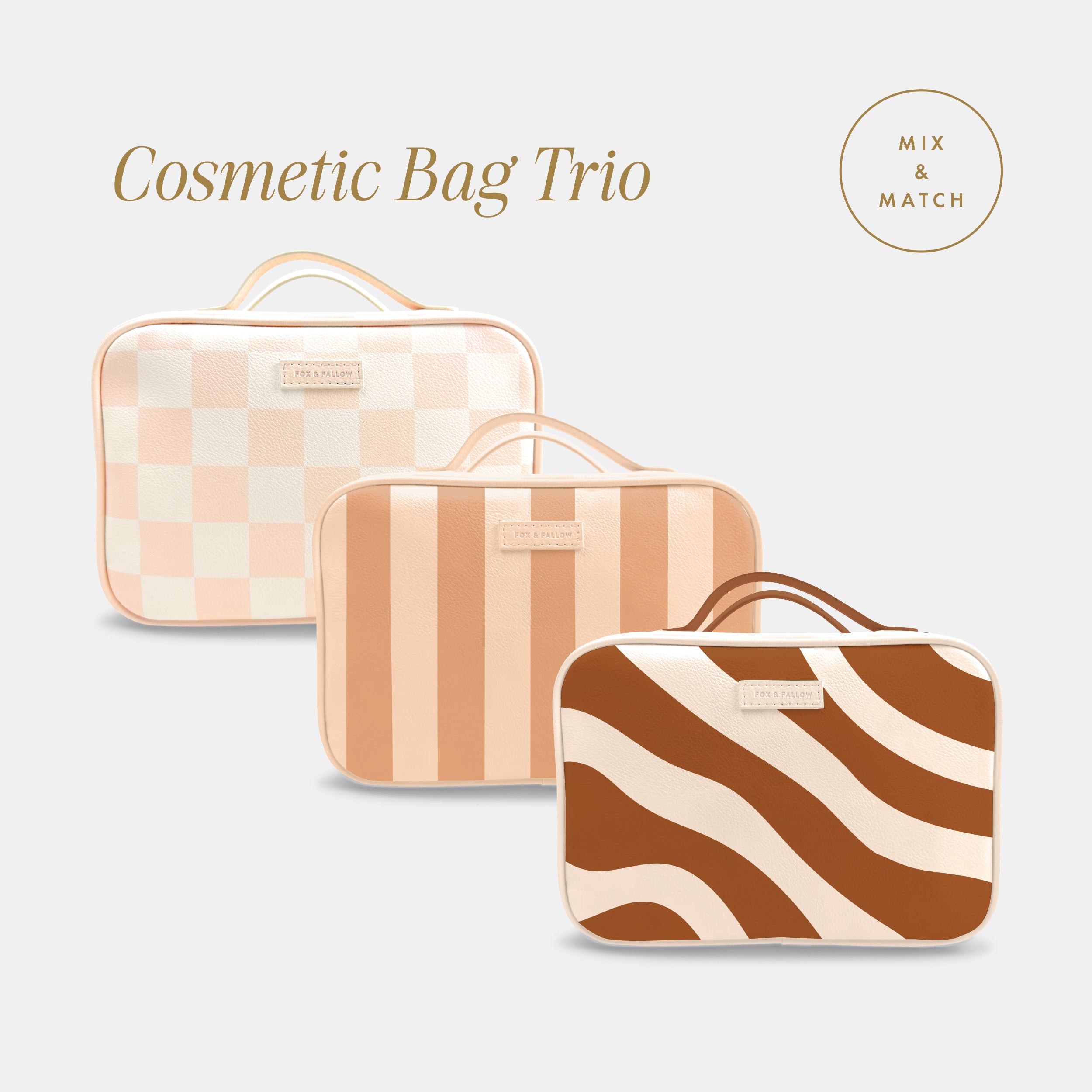 Cosmetic Bag Trio Bundle
