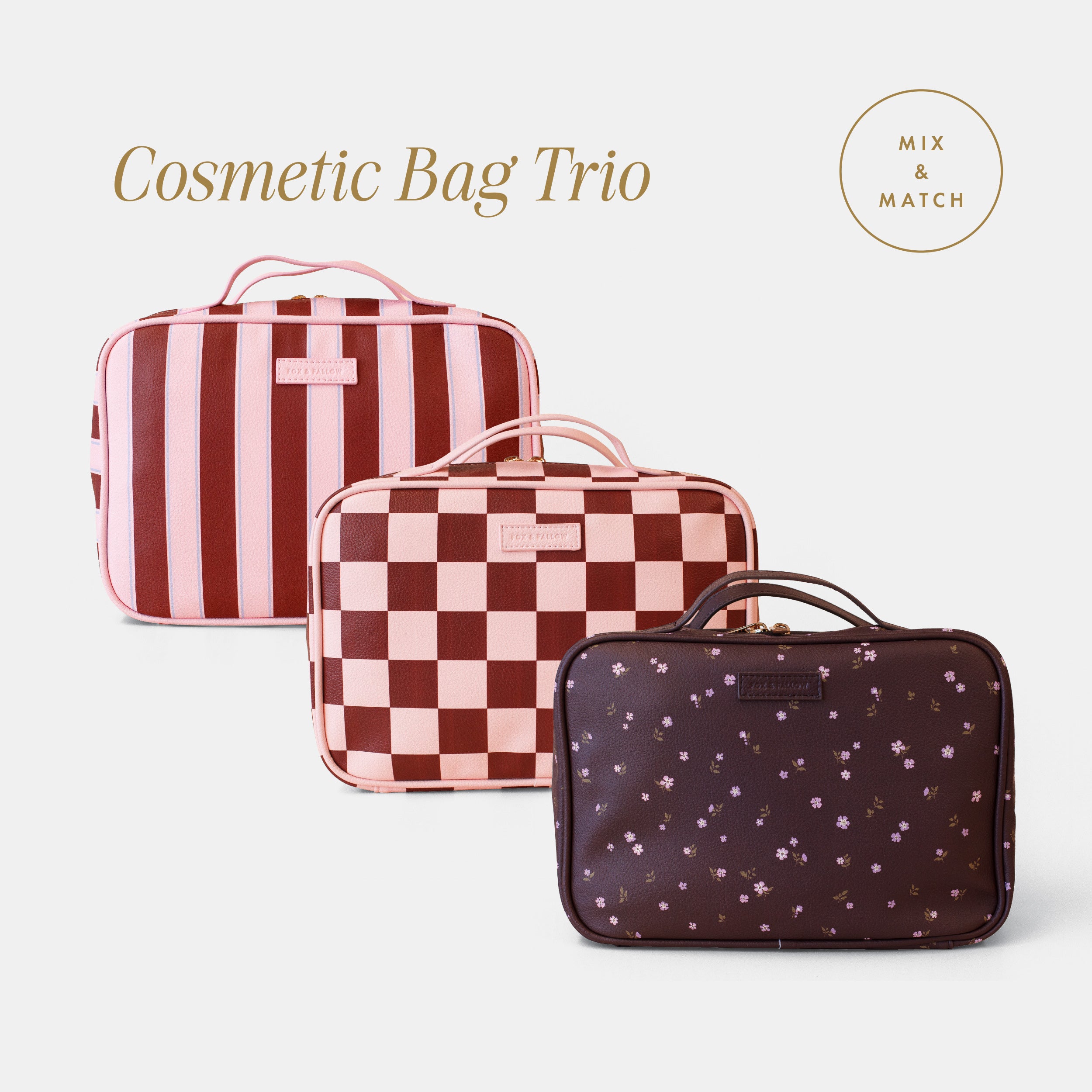 Cosmetic Bag Trio Bundle
