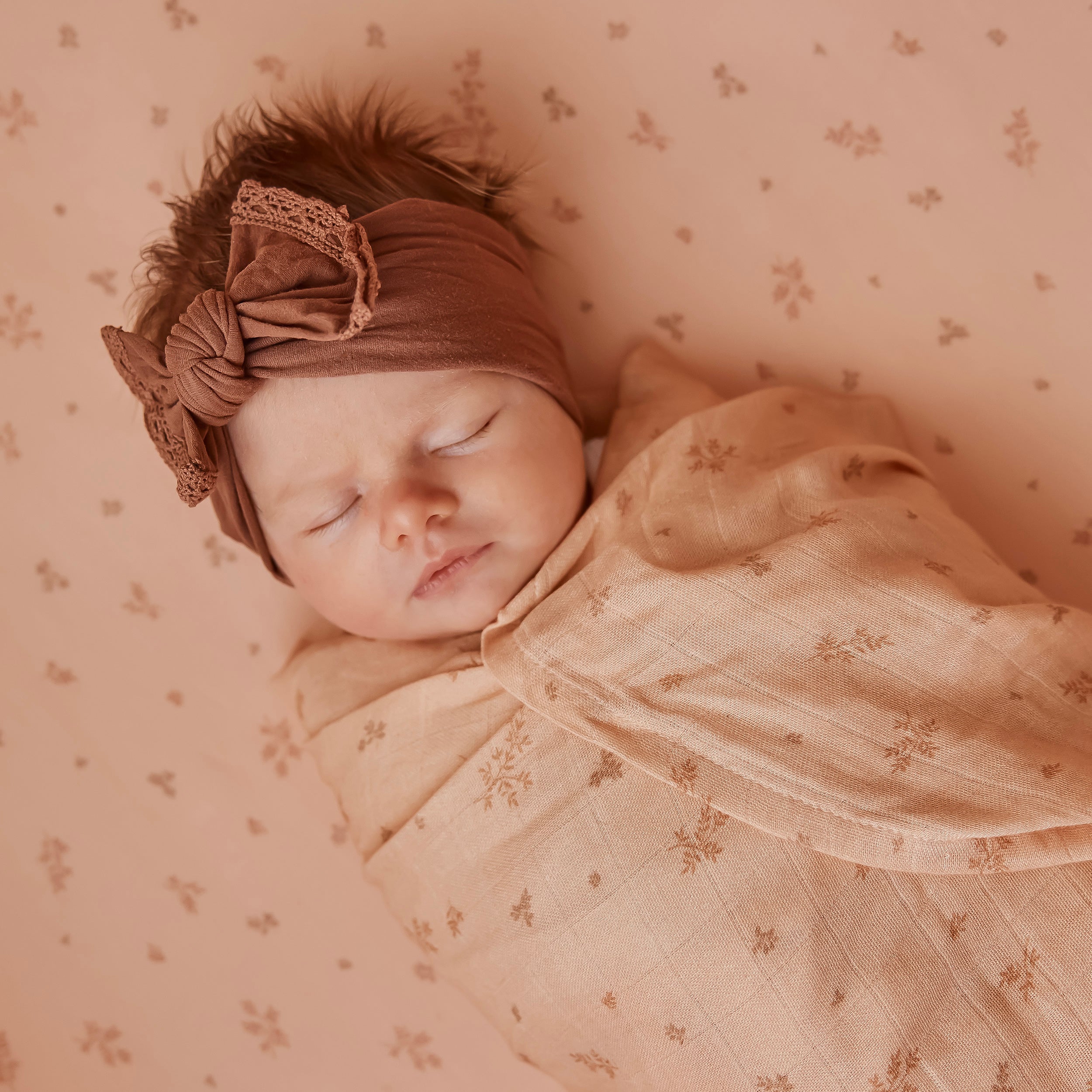 Wild Ruscus Muslin Wrap Swaddle