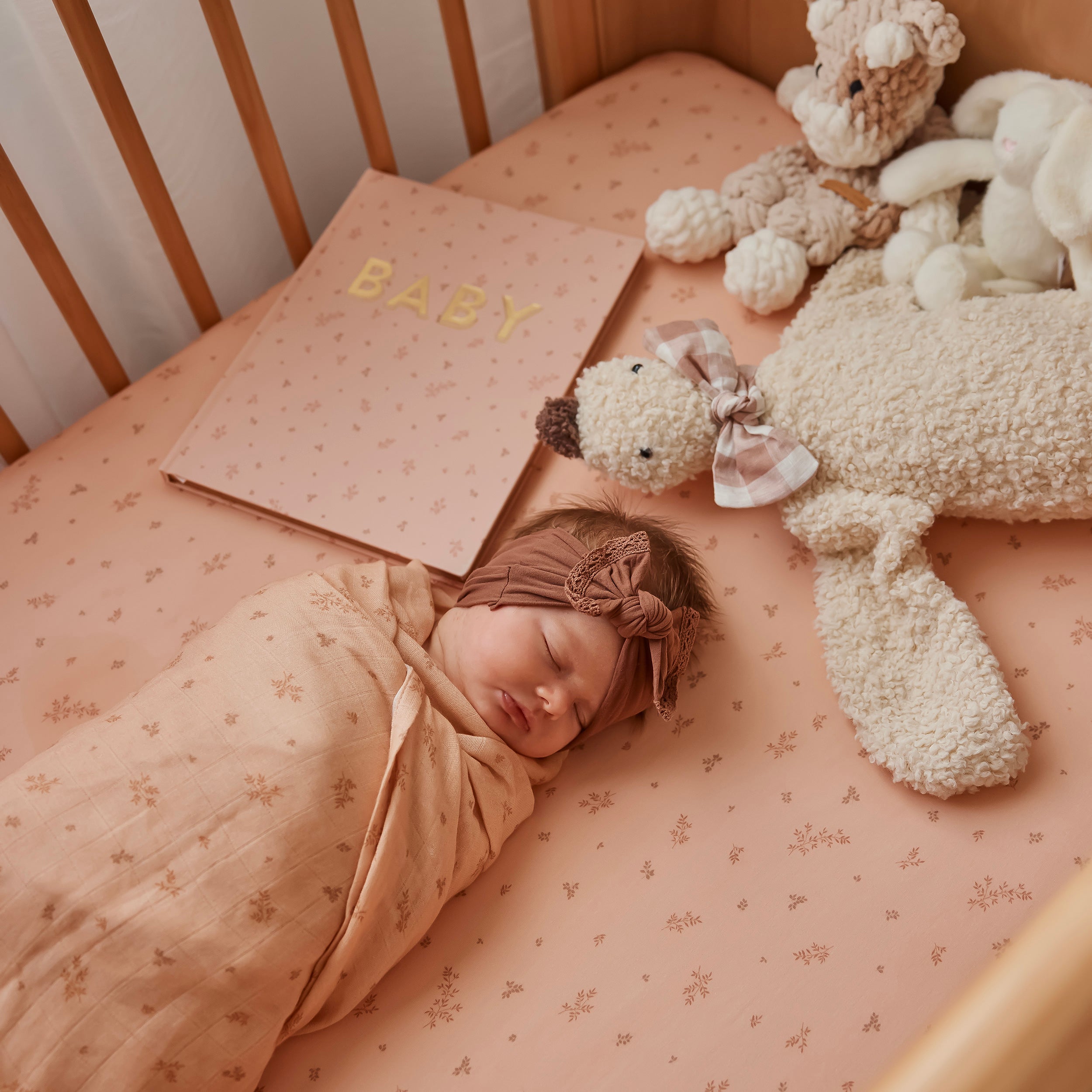 Wild Ruscus Organic Fitted Cot Sheet