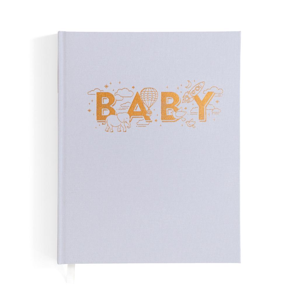 Baby Book Grey Boxed