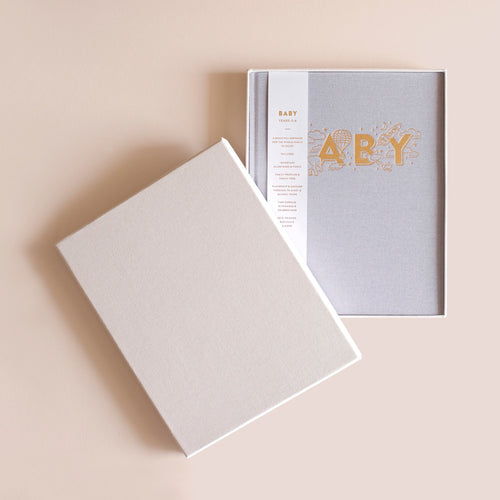 Baby Book Grey Boxed