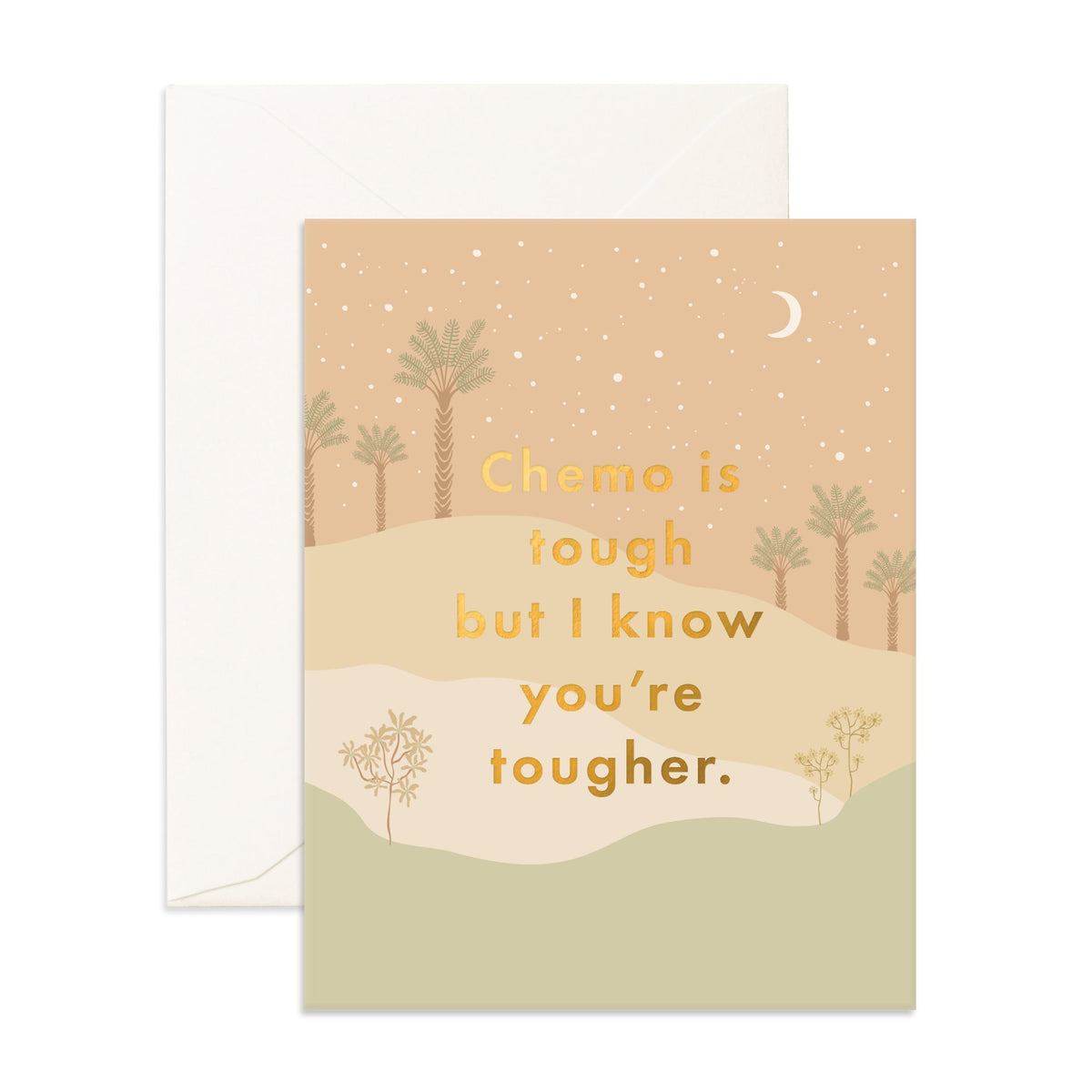 Chemo Desert Palms Greeting Card Fox And Fallow 