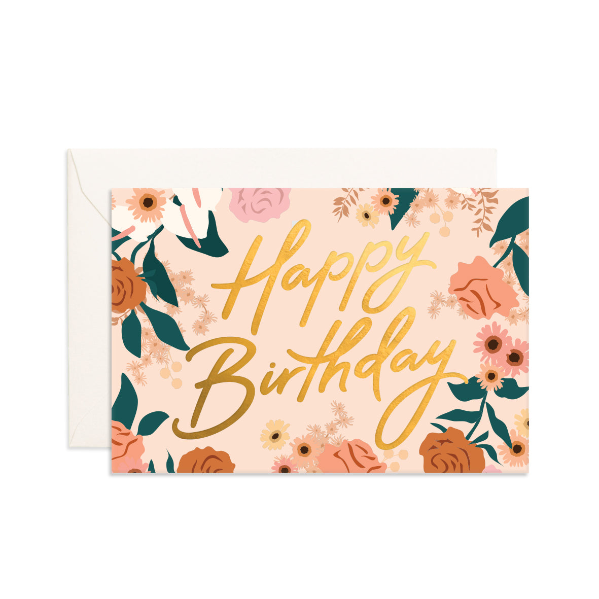 Birthday Bella Rosa Mini Greeting Card– Fox & Fallow