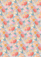 Wattle Gift Wrap Flat Sheet - 12 Sheet Pack