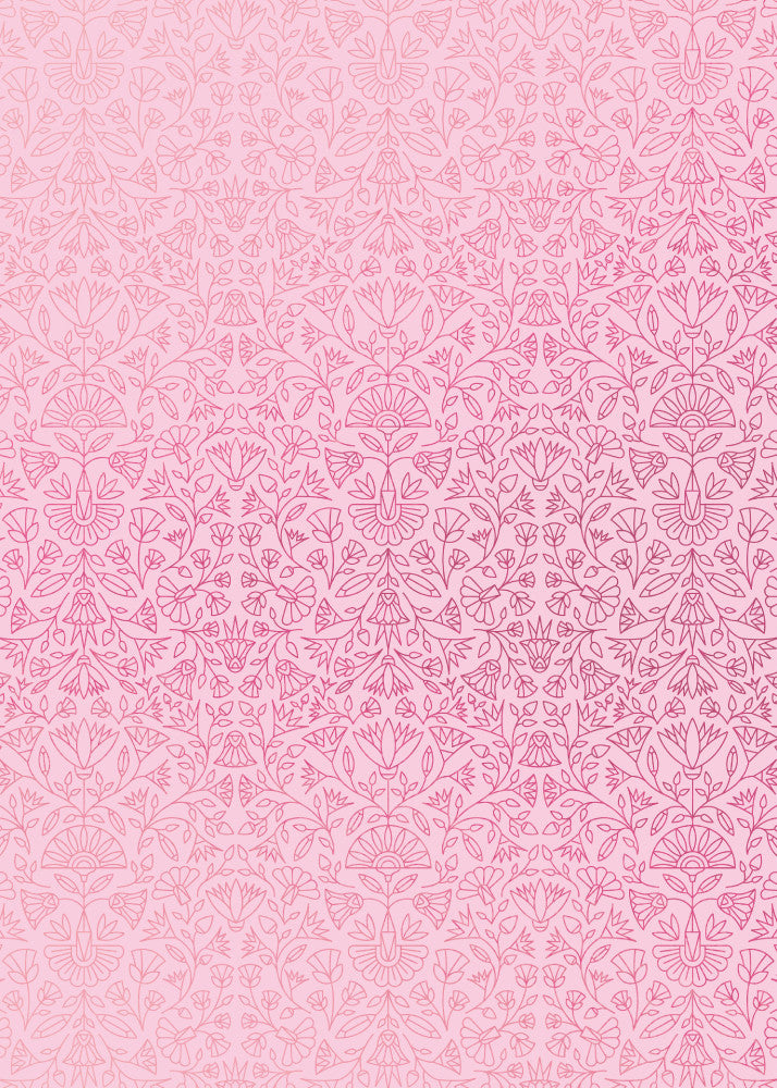 Egyptian Rose Gift Wrap Flat Sheet - 12 Sheet Pack