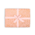 Moroccan Peach Gift Wrap Flat Sheet - 12 Sheet Pack
