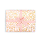 Prussian Snow Gift Wrap Flat Sheet - 12 Sheet Pack