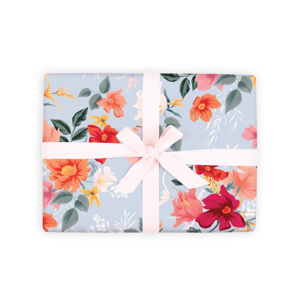 Bilberry Gift Wrap Flat Sheet - 12 Sheet Pack