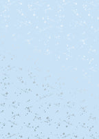 Blue Stardust Gift Wrap Flat Sheet - 12 Sheet Pack