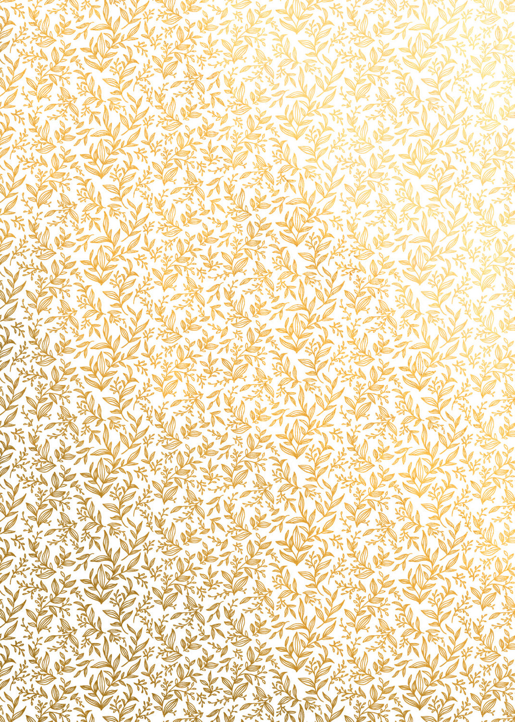 Golden Vines Gift Wrap Flat Sheet - 12 Sheet Pack