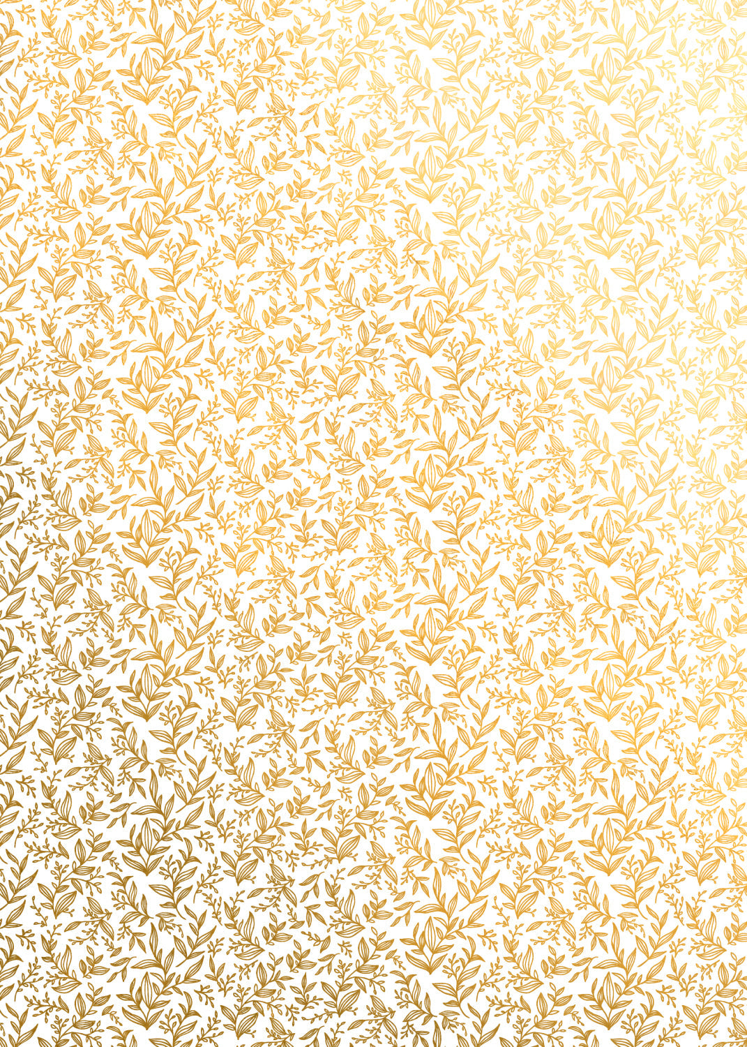 Golden Vines Gift Wrap Flat Sheet - 12 Sheet Pack