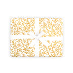 Golden Vines Gift Wrap Flat Sheet - 12 Sheet Pack