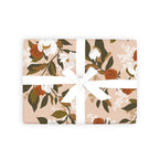 Rose Magnolias Gift Wrap Flat Sheet - 12 Sheet Pack